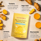 LUXVERA™ Turmeric Kojic Acid Pads (60 Pads)
