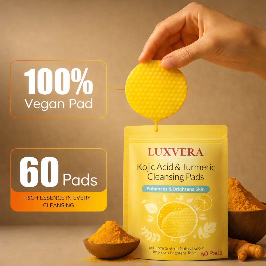LUXVERA™ Turmeric Kojic Acid Pads (60 Pads)